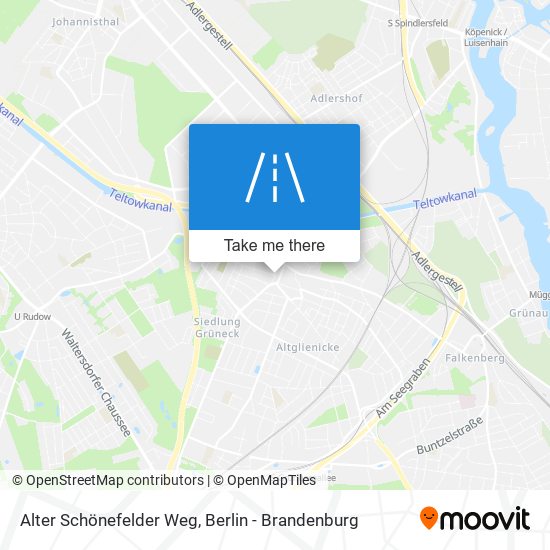 Alter Schönefelder Weg map