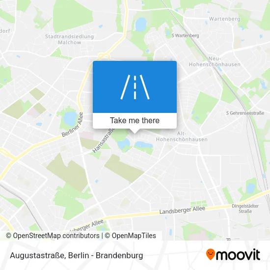 Карта Augustastraße
