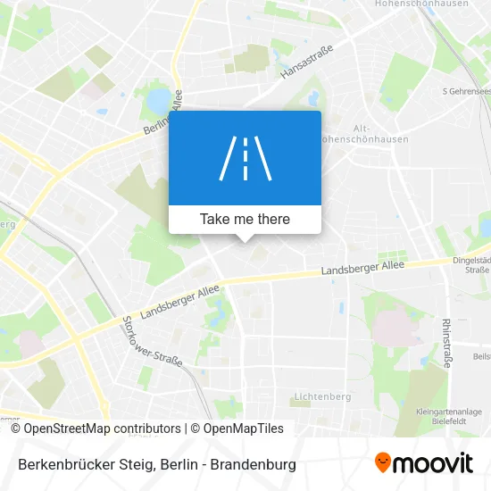 Карта Berkenbrücker Steig