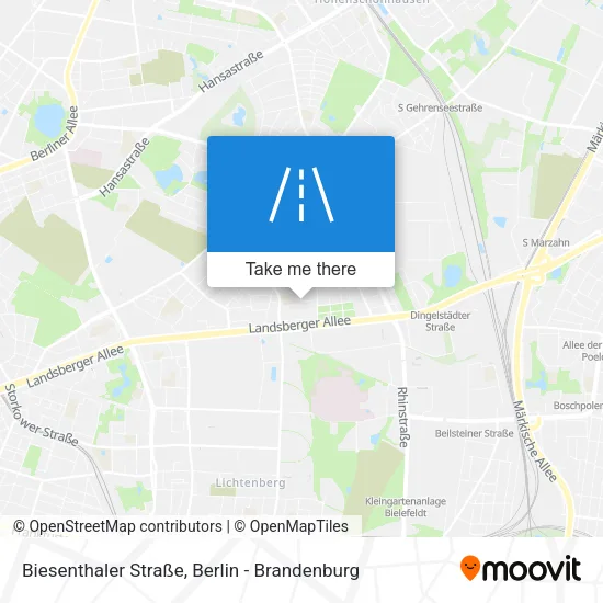 Карта Biesenthaler Straße