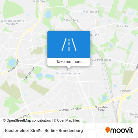 Карта Biesterfelder Straße