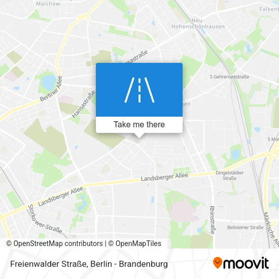 Карта Freienwalder Straße
