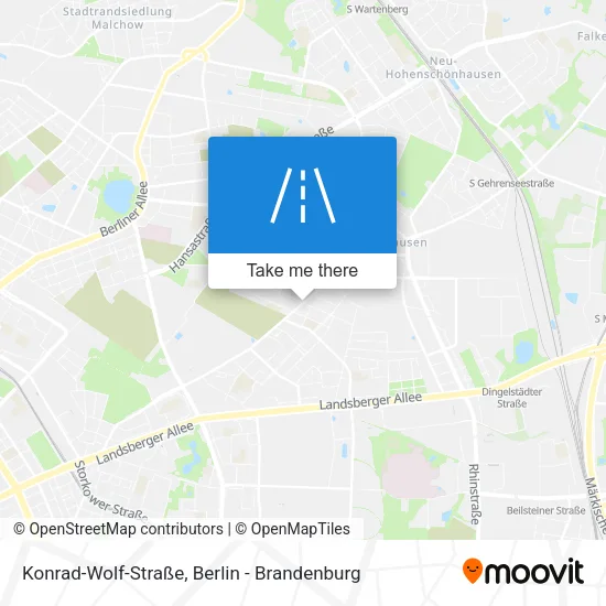 Карта Konrad-Wolf-Straße