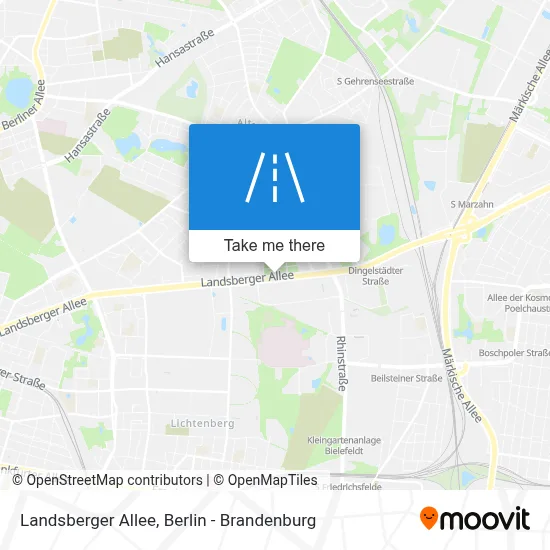 Landsberger Allee map