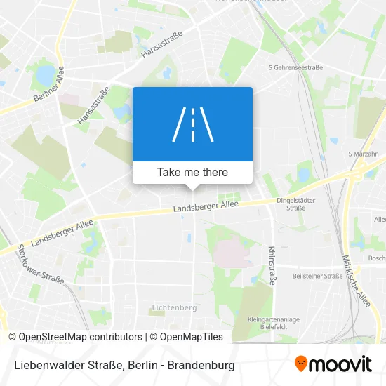 Карта Liebenwalder Straße