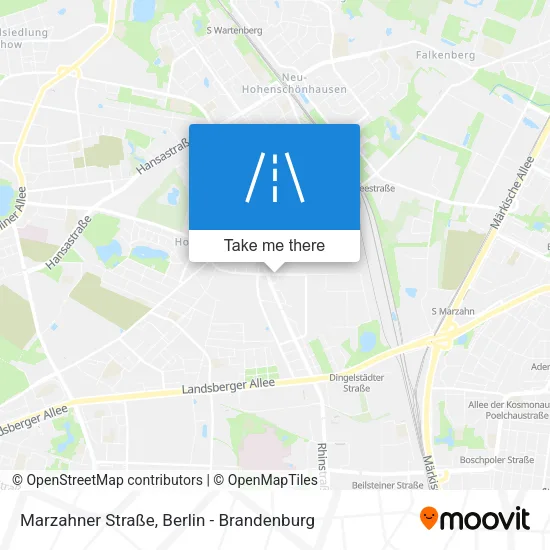 Карта Marzahner Straße