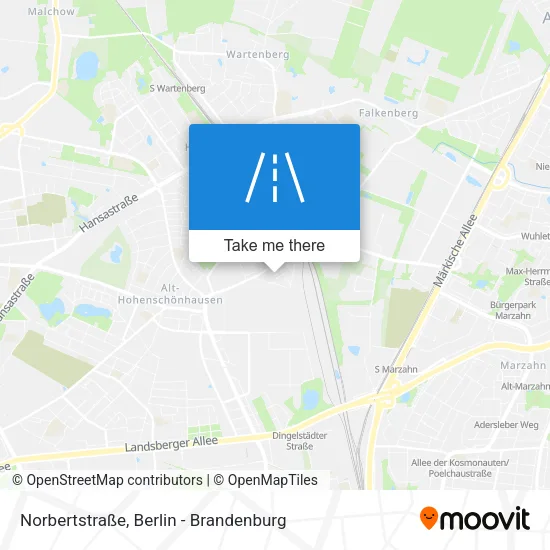 Карта Norbertstraße