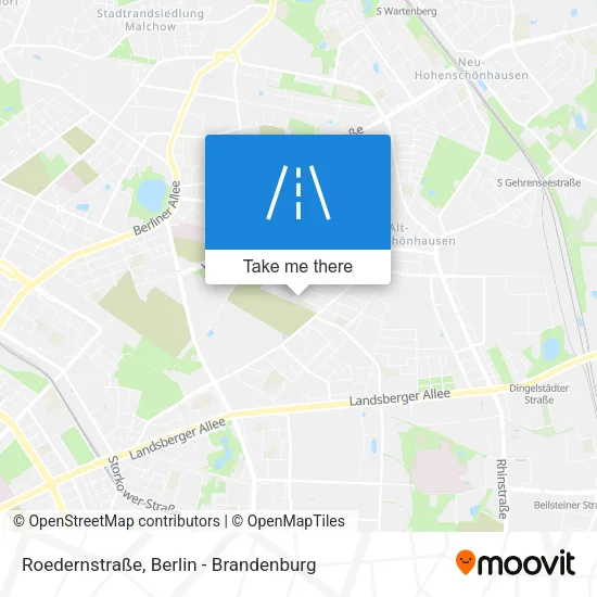 Карта Roedernstraße