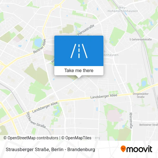 Карта Strausberger Straße