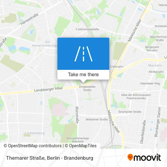 Карта Themarer Straße