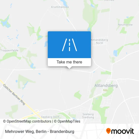 Mehrower Weg map