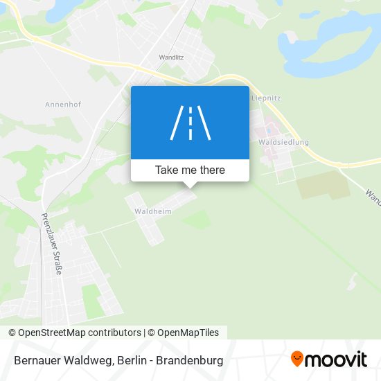 Bernauer Waldweg map