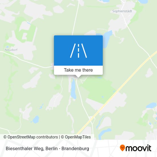 Biesenthaler Weg map