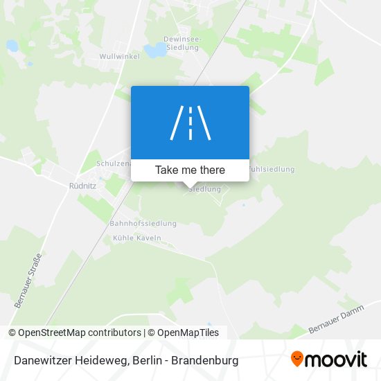 Danewitzer Heideweg map