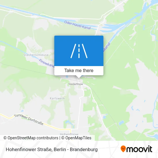 Карта Hohenfinower Straße