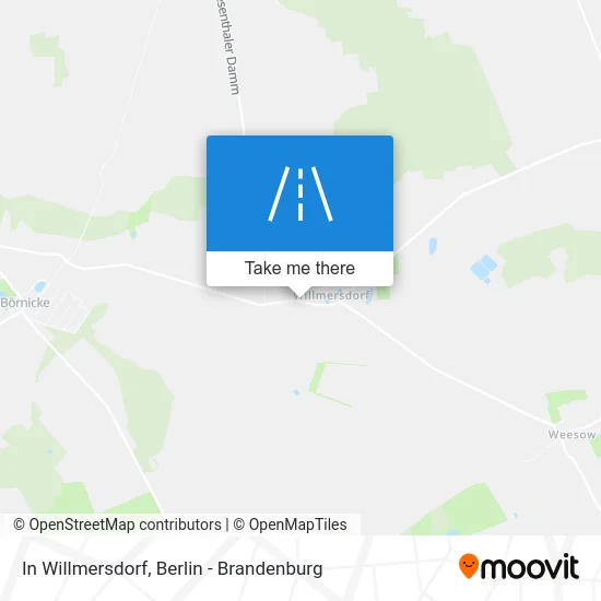 In Willmersdorf map