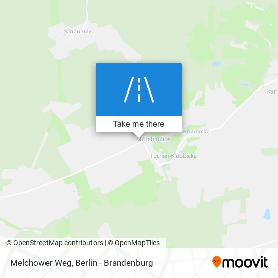 Melchower Weg map