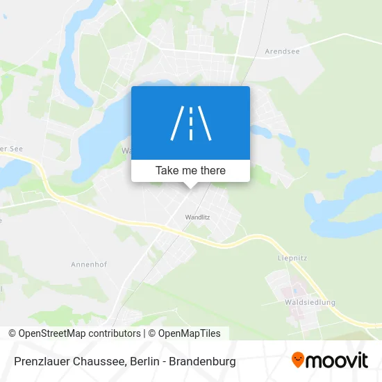 Prenzlauer Chaussee map