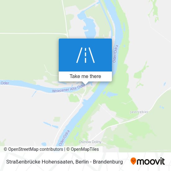 Straßenbrücke Hohensaaten map