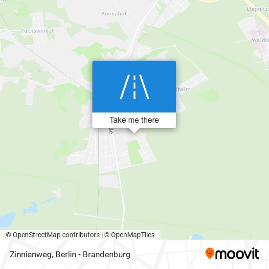 Zinnienweg map