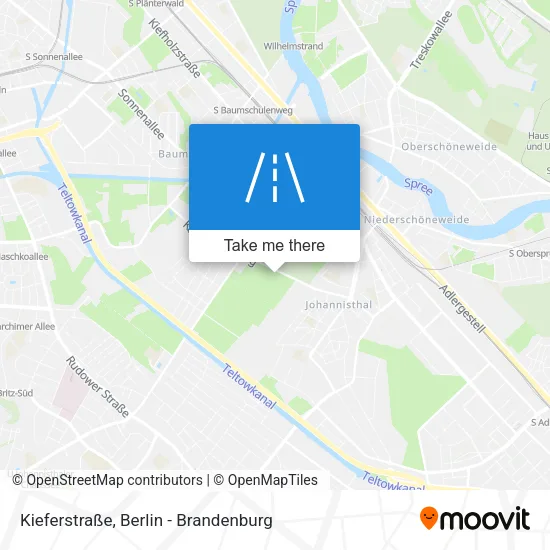 Карта Kieferstraße