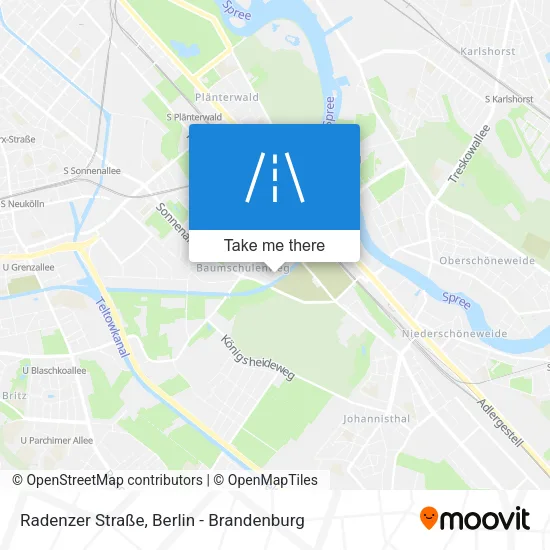 Карта Radenzer Straße