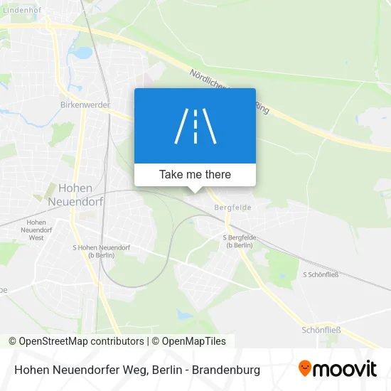 Hohen Neuendorfer Weg map