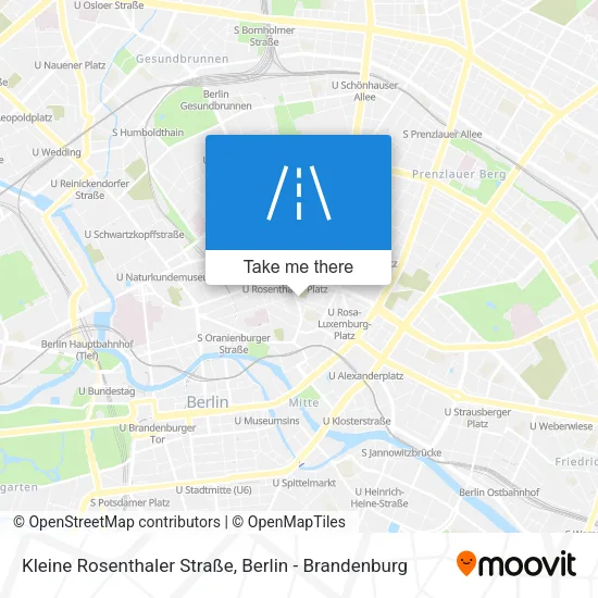 Карта Kleine Rosenthaler Straße