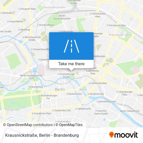 Карта Krausnickstraße