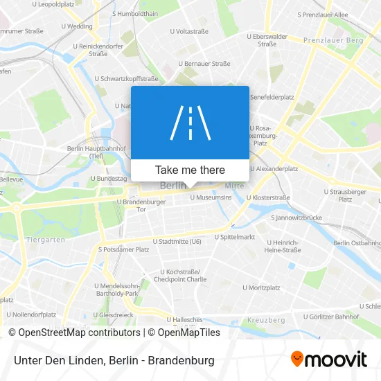 Карта Unter Den Linden