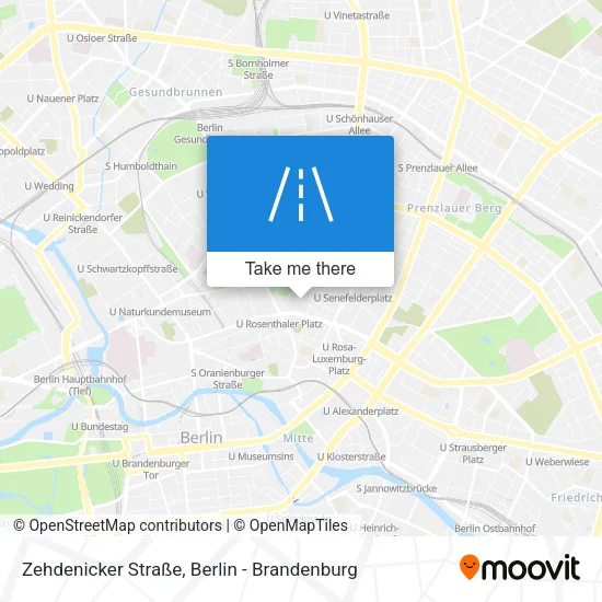 Карта Zehdenicker Straße