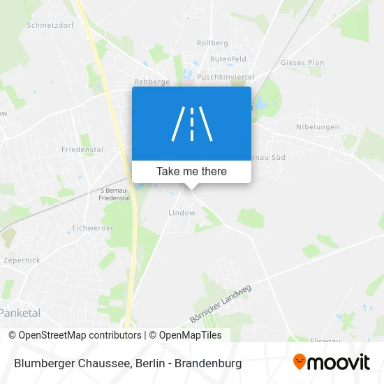 Blumberger Chaussee map