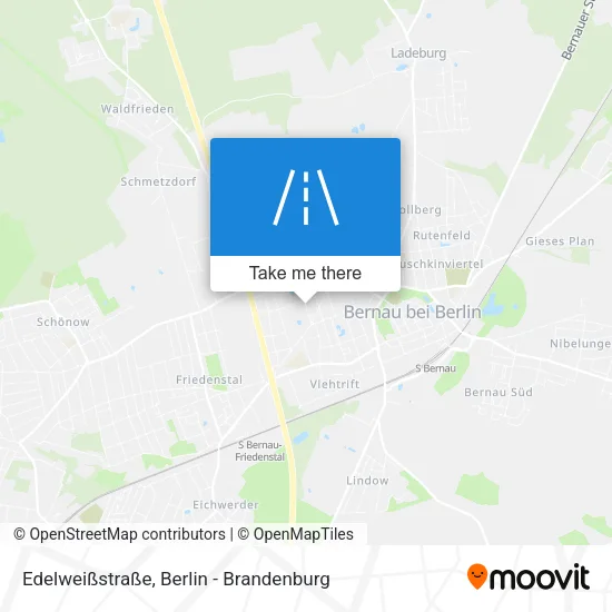 Карта Edelweißstraße