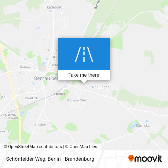 Schönfelder Weg map