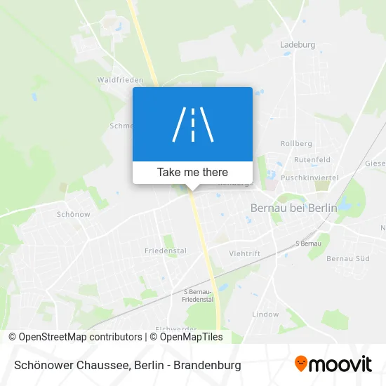Schönower Chaussee map