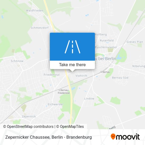 Zepernicker Chaussee map