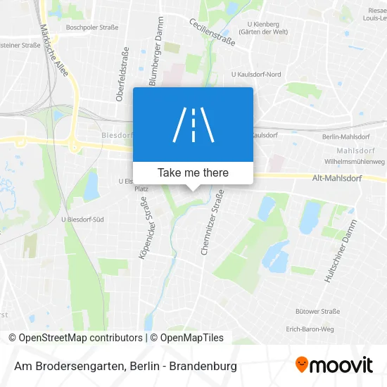 Карта Am Brodersengarten