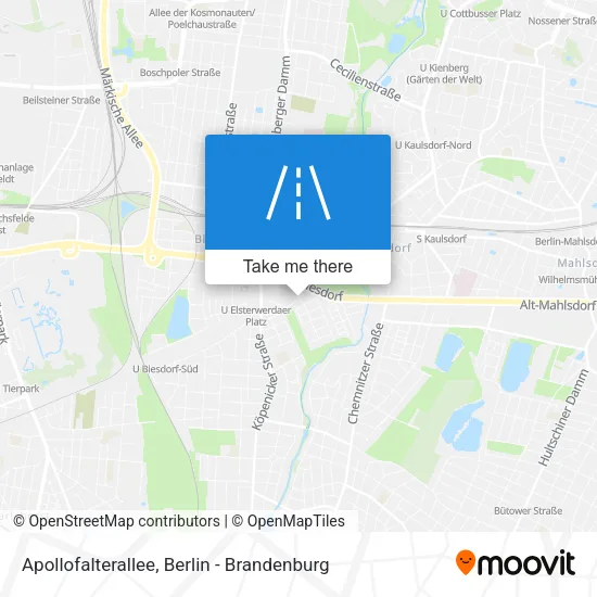 Карта Apollofalterallee