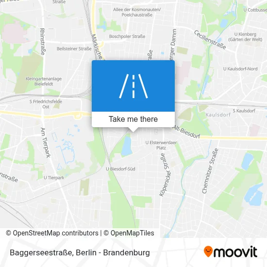 Baggerseestraße map