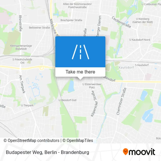 Карта Budapester Weg