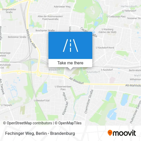 Карта Fechinger Weg
