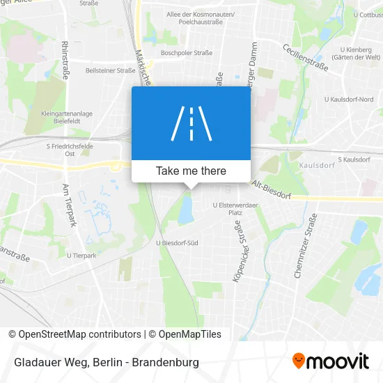 Карта Gladauer Weg