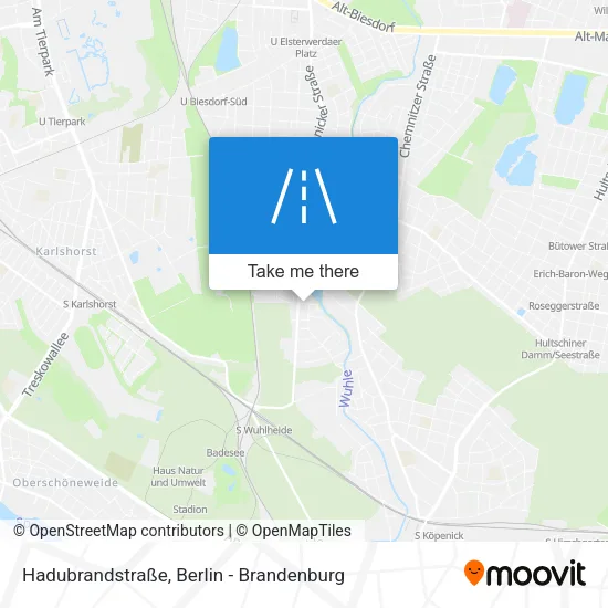 Карта Hadubrandstraße