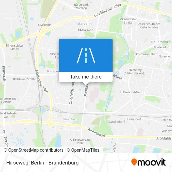 Карта Hirseweg