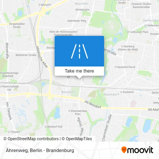 Карта Ährenweg