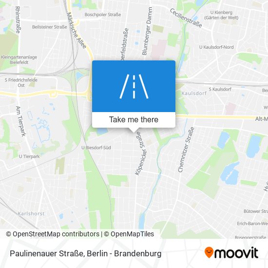 Paulinenauer Straße map