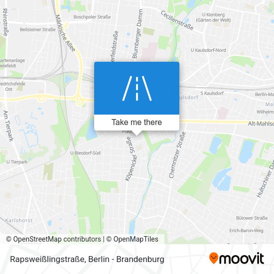 Rapsweißlingstraße map