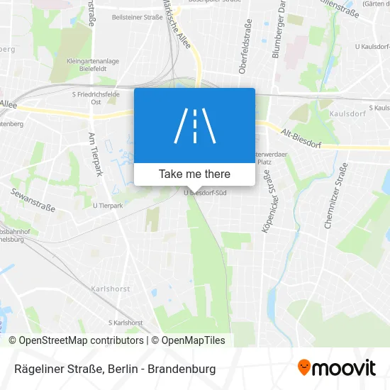 Rägeliner Straße map