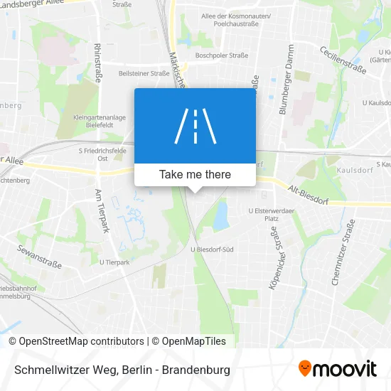 Карта Schmellwitzer Weg