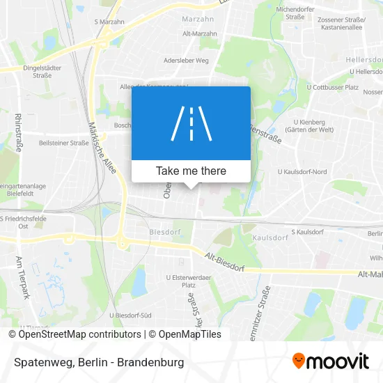 Карта Spatenweg